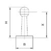 Mini-fiddle rail center bracket - Bild 2