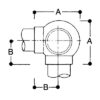 Ball side outlet elbow - Bild 2